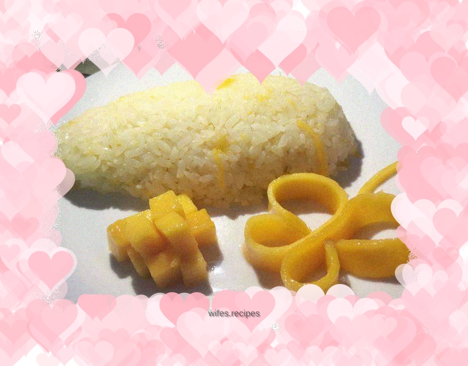 Sticky rice with mango and coconut milk🍚
