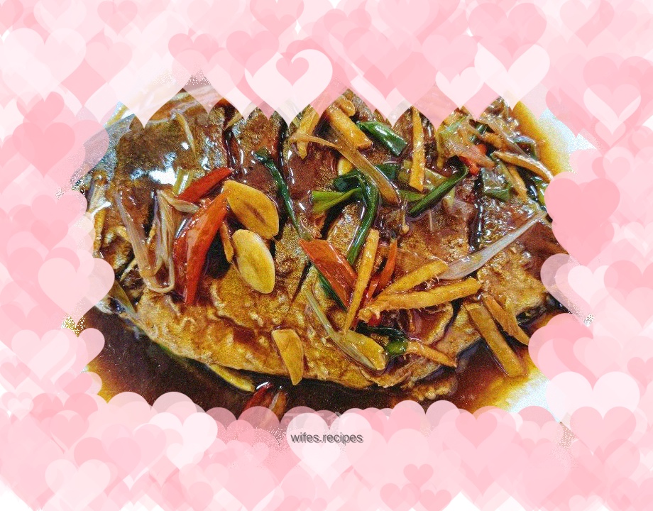 Braised pomfret/fish