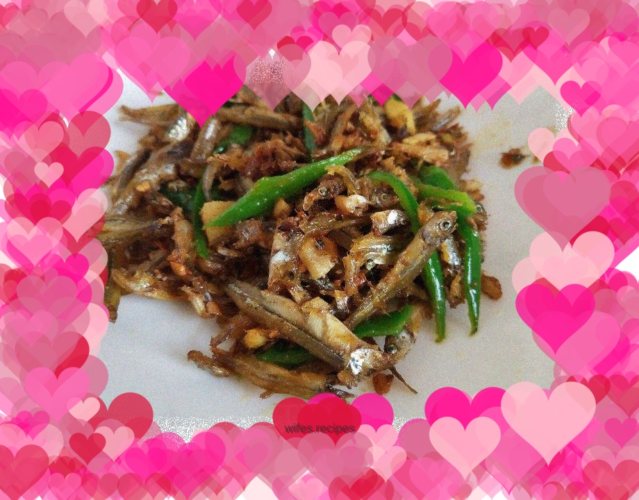 Fried dried fish