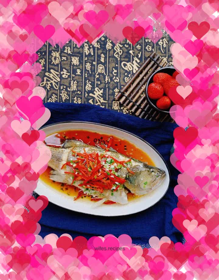 Steamed seabass