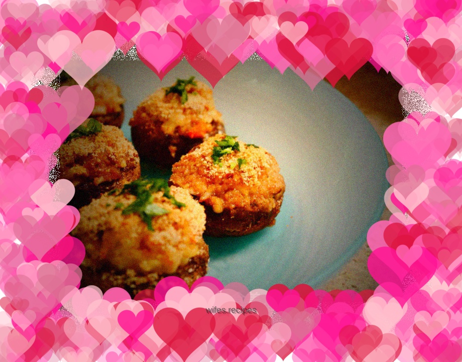 King Crab Baked Mushroom Tart