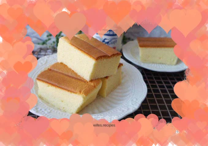 Condensed milk cotton cake