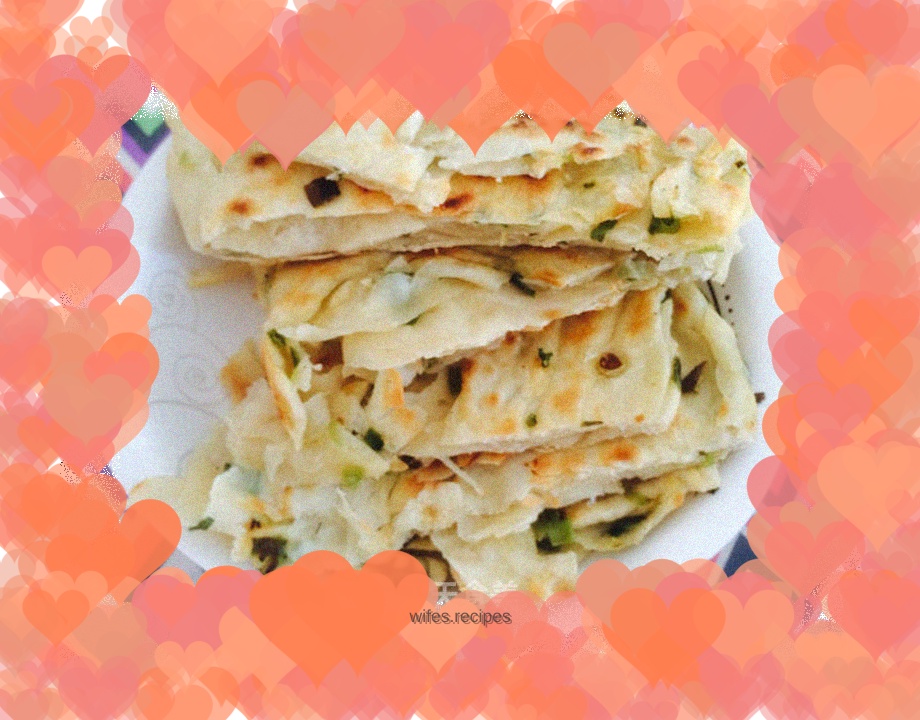 Homemade scallion pancake