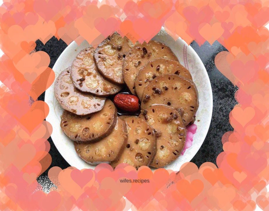 Osmanthus glutinous rice and lotus root