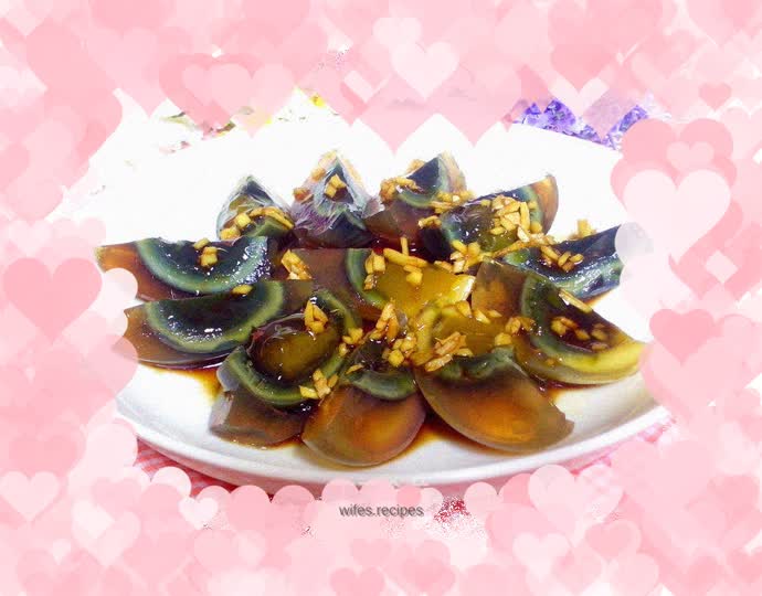 Delicious and affordable cold dish - Ginger Sauce Preserved Eggs