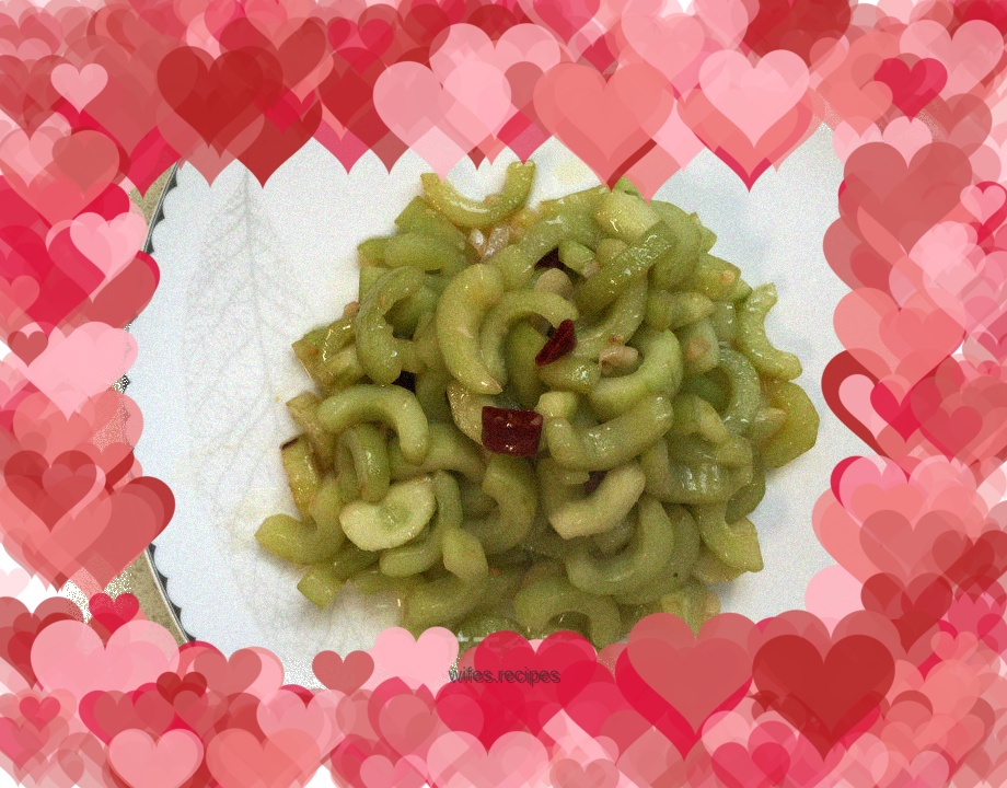 Fried cucumber