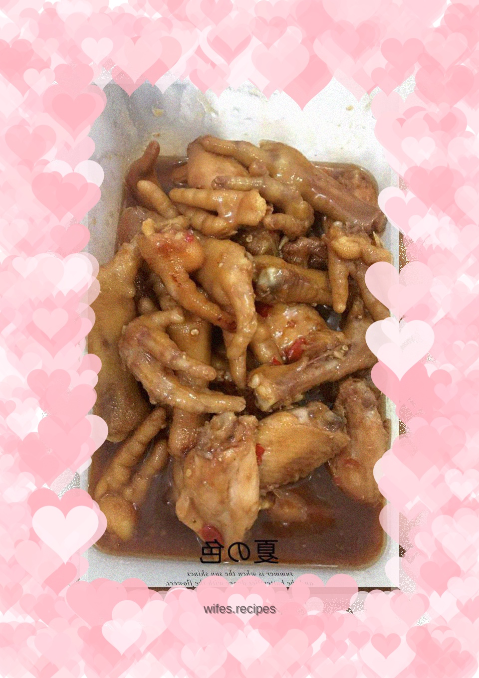 Caramel Spicy Chicken Feet and Wings