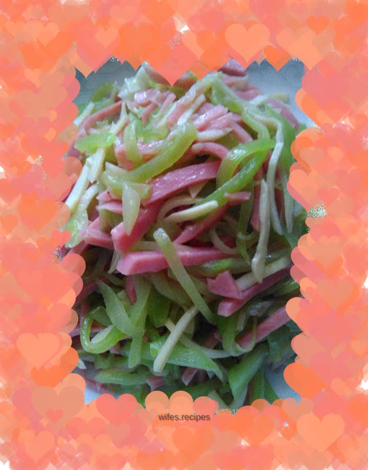 Fried three shredded shreds