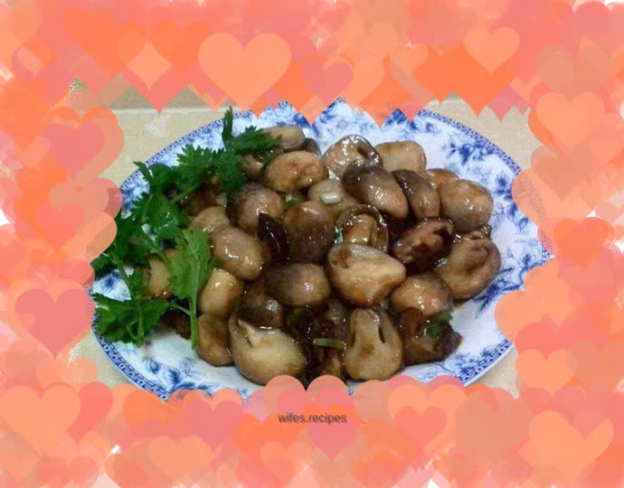 Double Mushrooms in Oyster Sauce