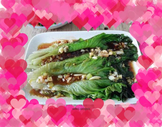 Boiled lettuce
