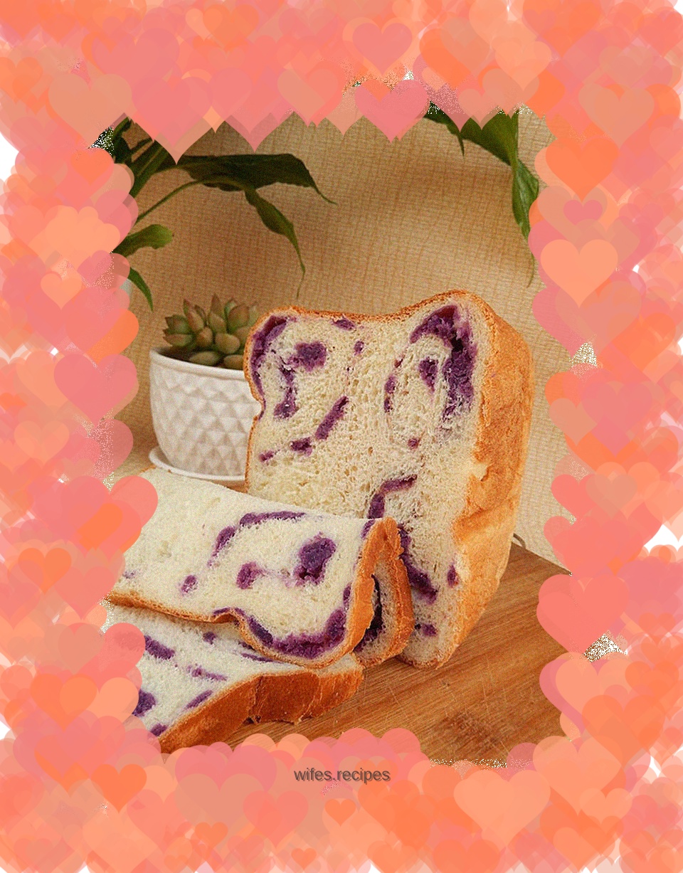 Purple sweet potato bread