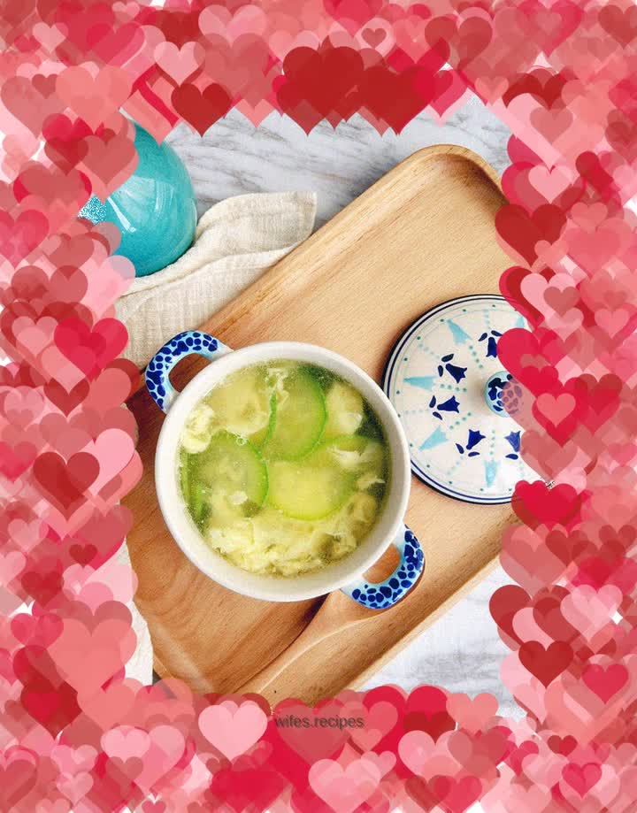 Zucchini and egg soup