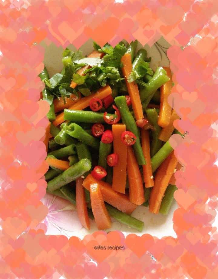 Cold carrot and beans