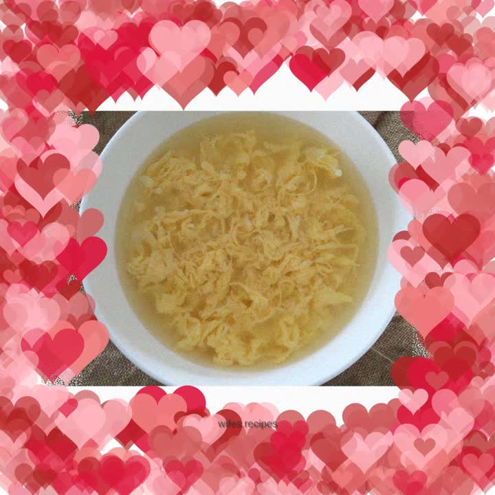 Rice wine egg drop soup