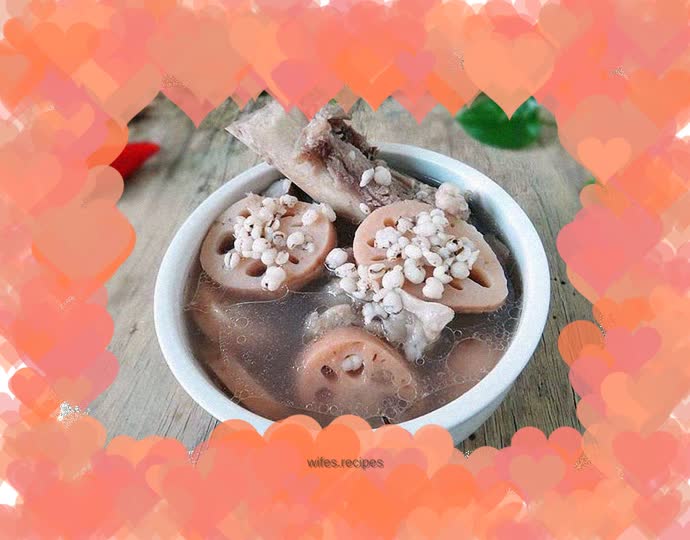 Lotus root and barley bone soup