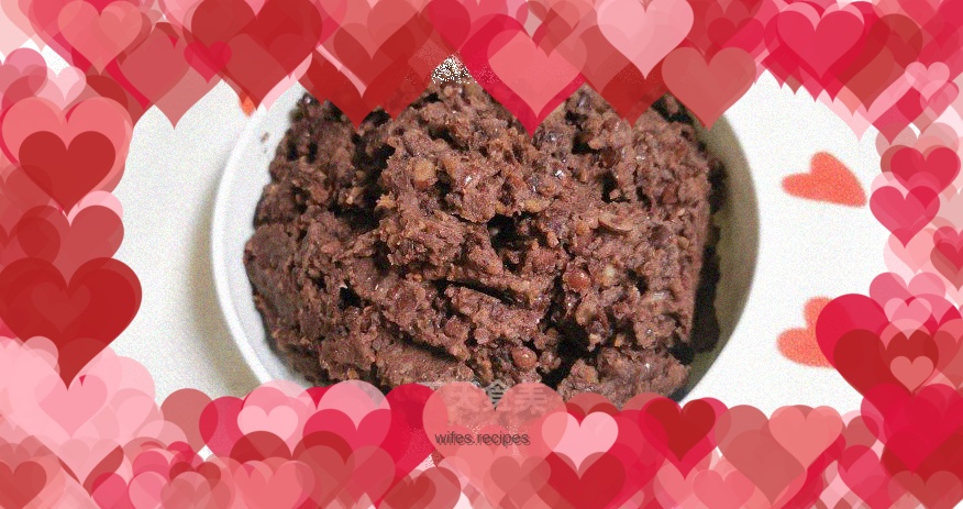 Homemade red bean paste