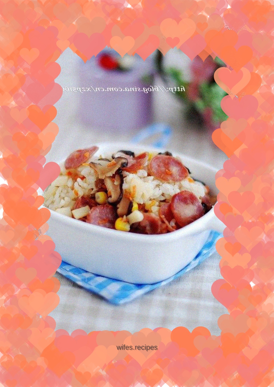 Braised Rice with Sausage and Mixed Vegetables