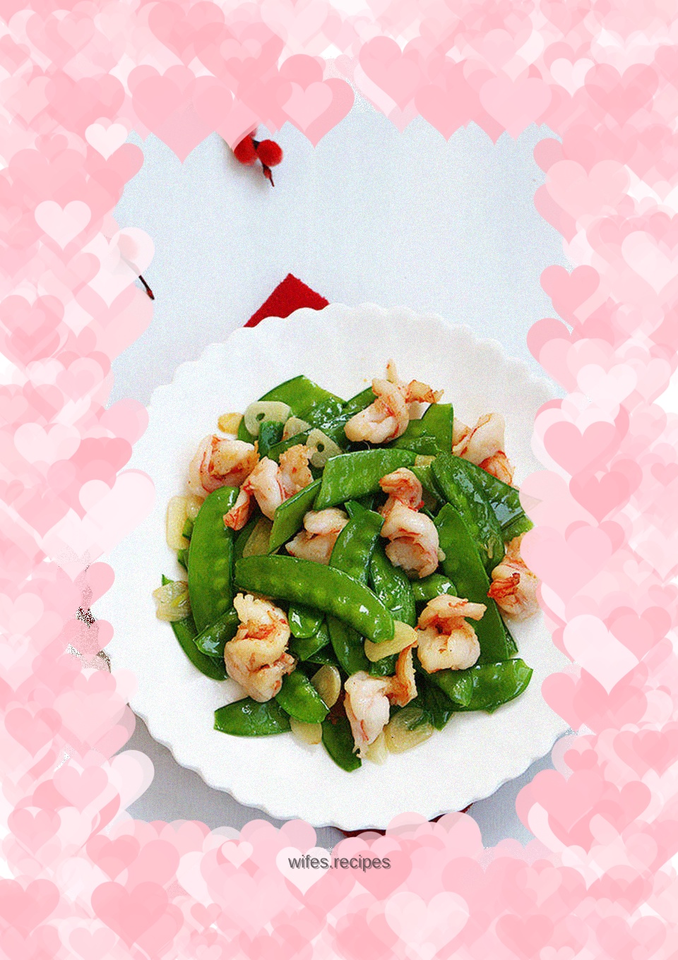 【Tianjin】Fried shrimp balls with snow peas