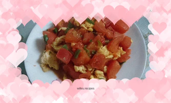Simple tomato scrambled eggs