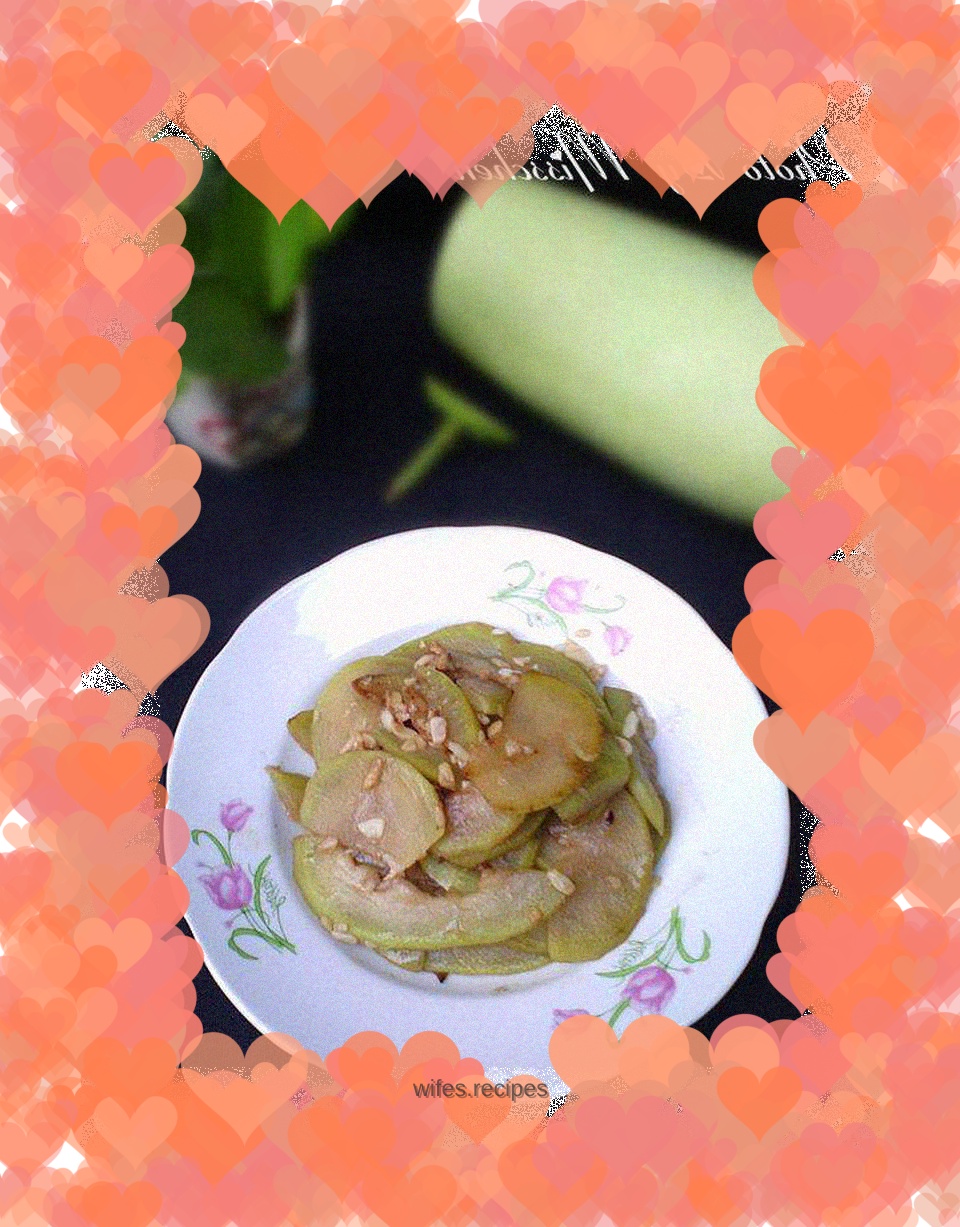 Vegetarian fried pumpkin