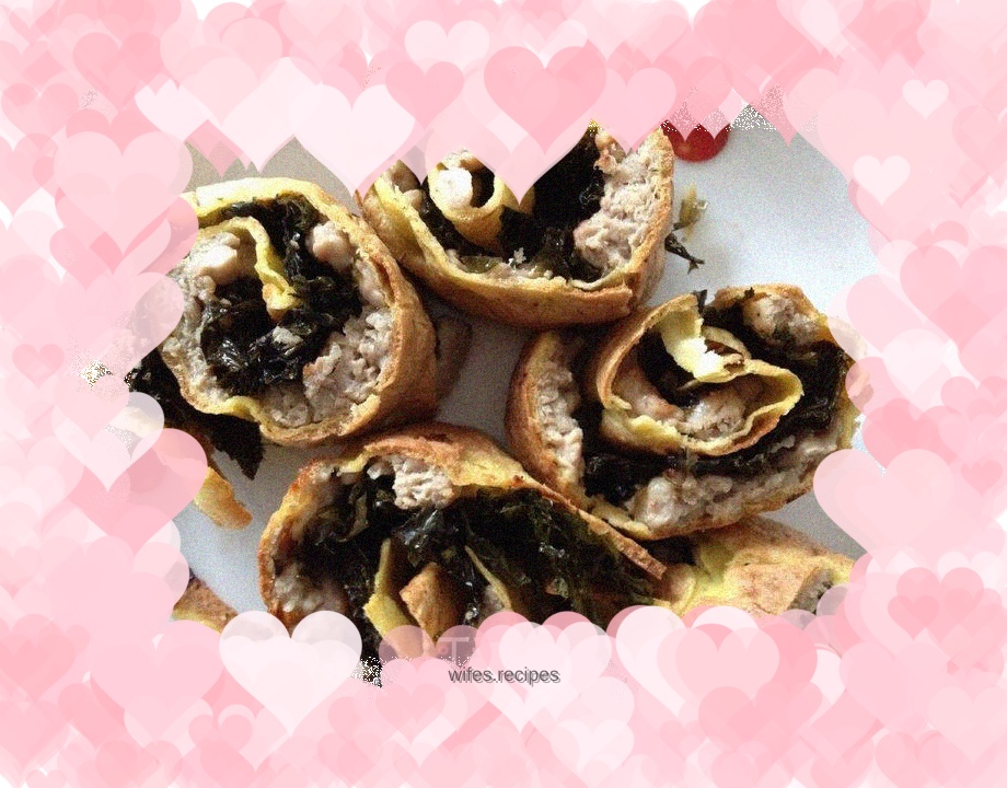 Nutritional seaweed meat rolls for children