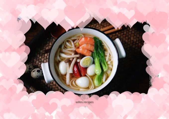 Shrimp noodle soup