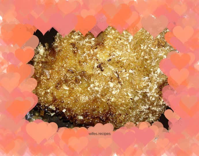 Garlic breaded chicken steak