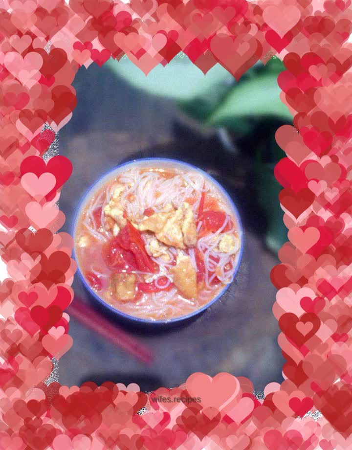 Tomato Egg Dragon Noodles