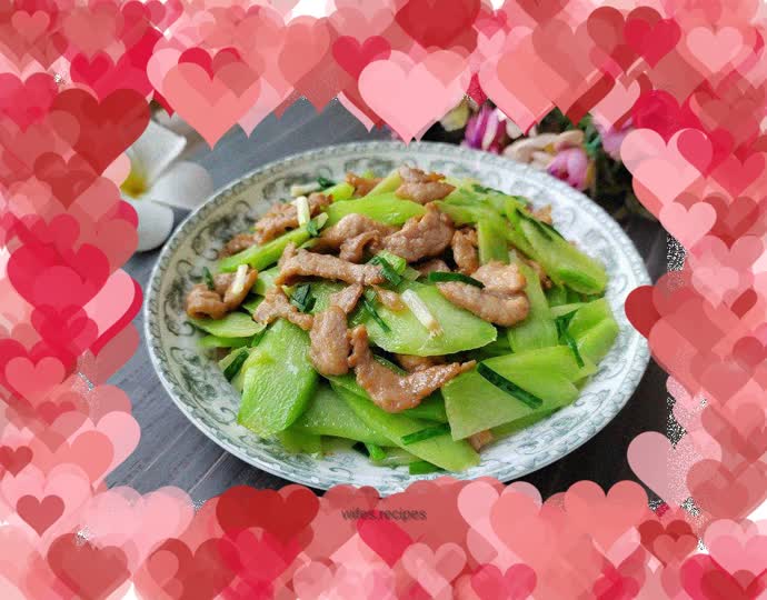 Stir-fried Pork Slices with Kale