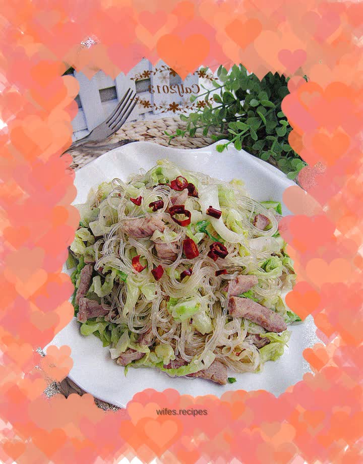 Fried Vermicelli with Cabbage