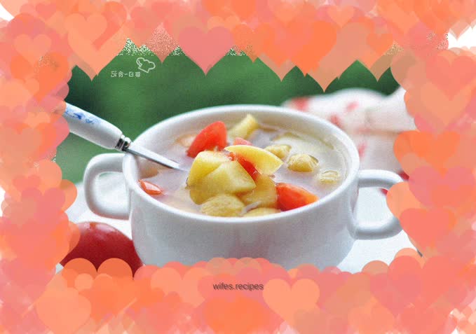 Sweet Potato Ball Fruit Soup