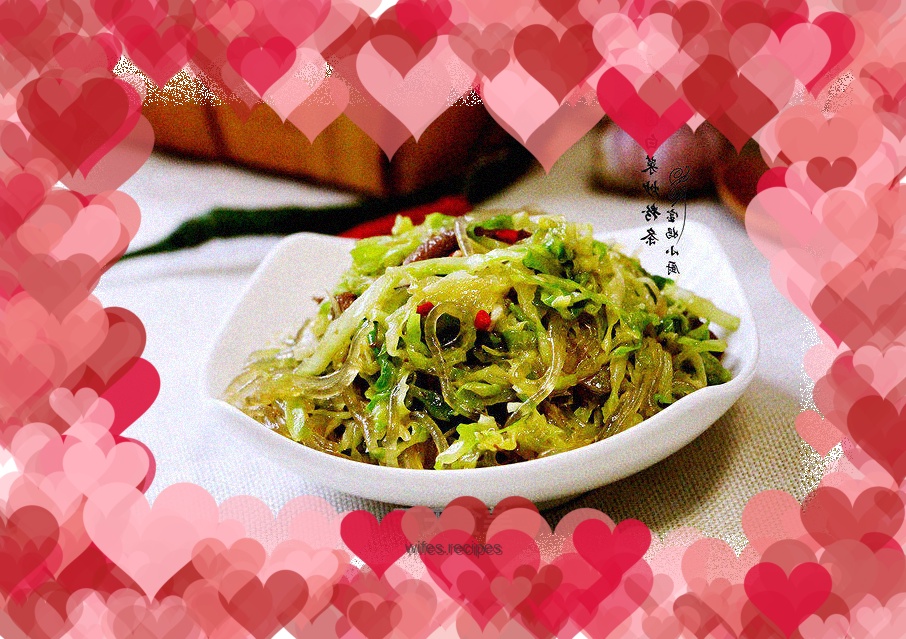 Stir-fried vermicelli with cabbage