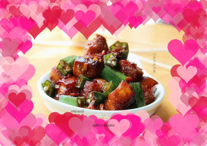 Braised Pork and Okra