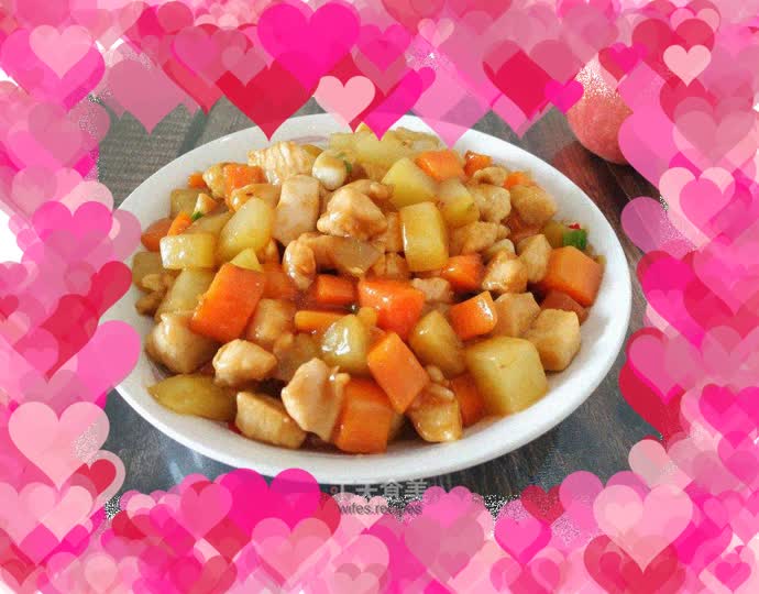 Stir-fried diced chicken