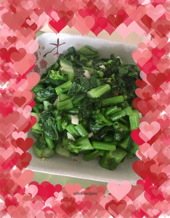 Vegetarian stir-fried cabbage hearts