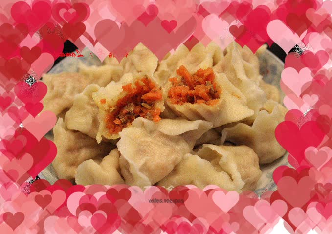 Pork and carrot stuffed dumplings