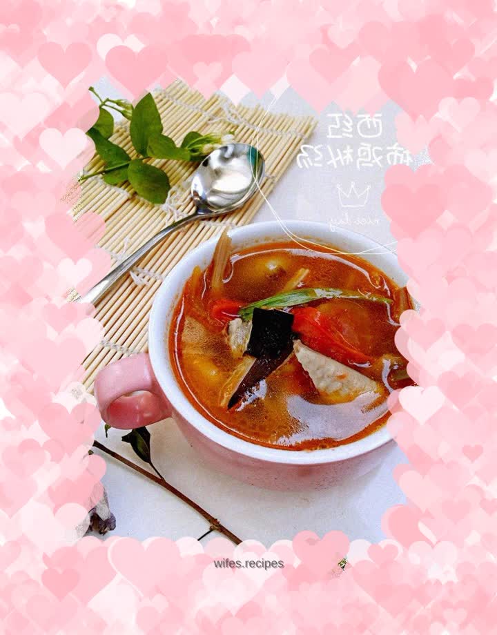 Tomato, Chicken and Fir Soup