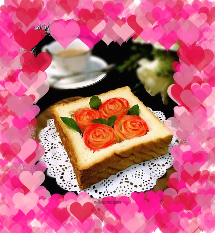 Apple Rose Toast