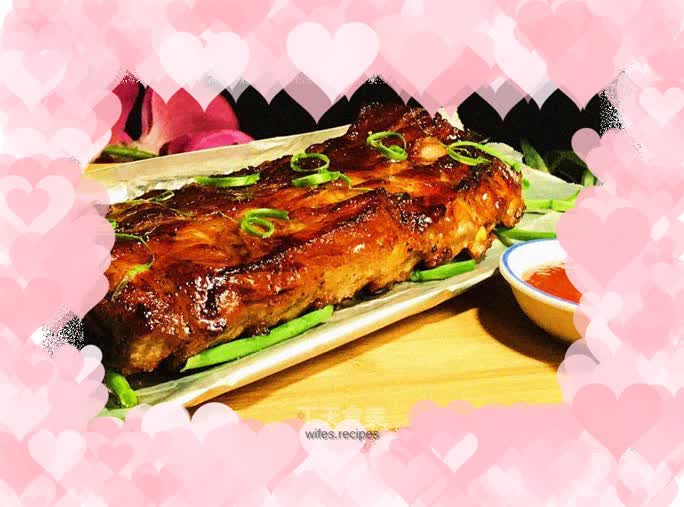 Oven version of grilled pork ribs
