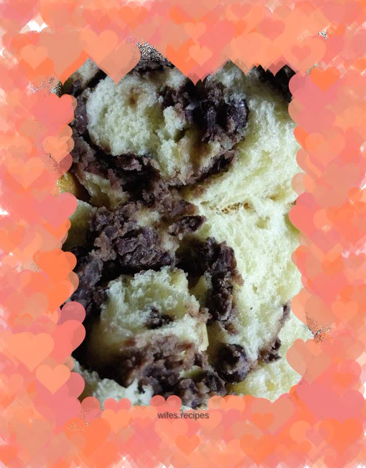 Low-sugar red bean filling and olive oil handmade buns~