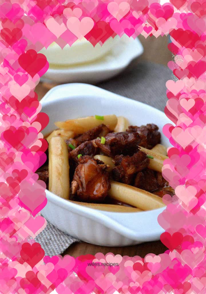 Grilled rice cake with spareribs