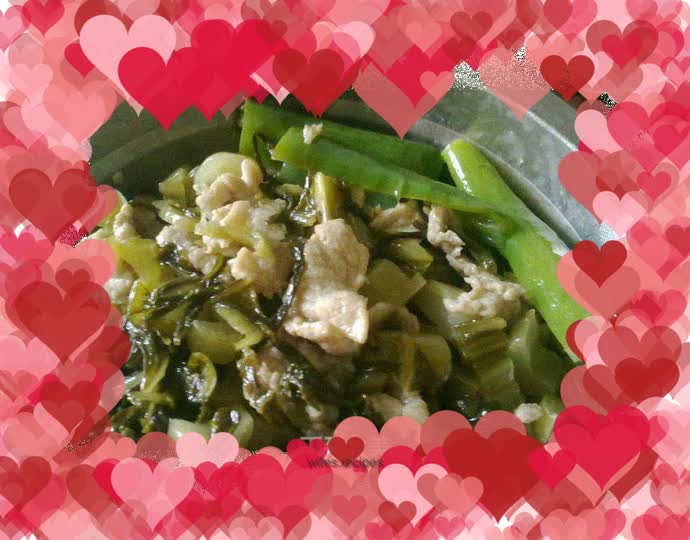 Fried pickled cabbage