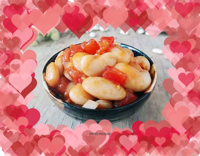 Water-fat white kidney beans