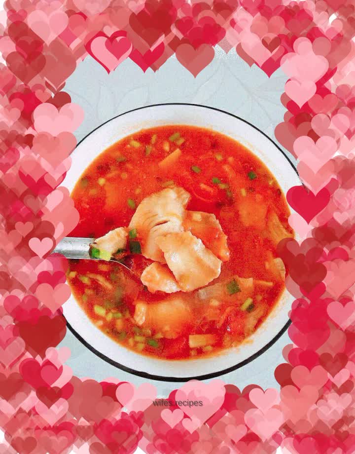 Tomato fillet soup
