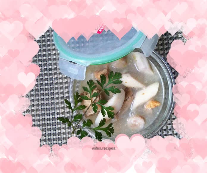 Lemon yam short rib soup