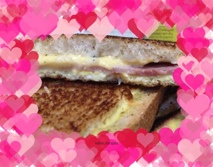 Homemade cheese sandwich