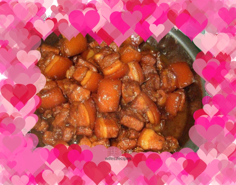 Braised pork (extremely sweet, soft and delicious - my favorite)