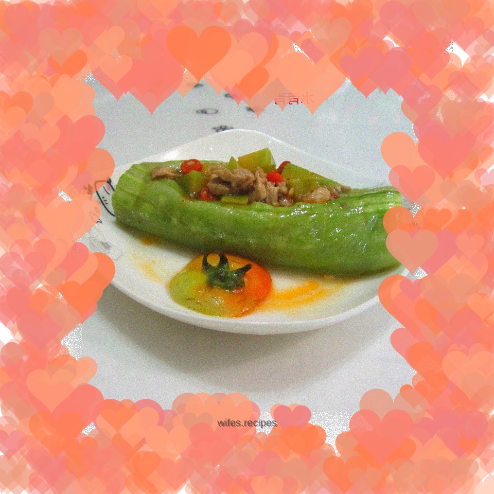 Grilled loofah