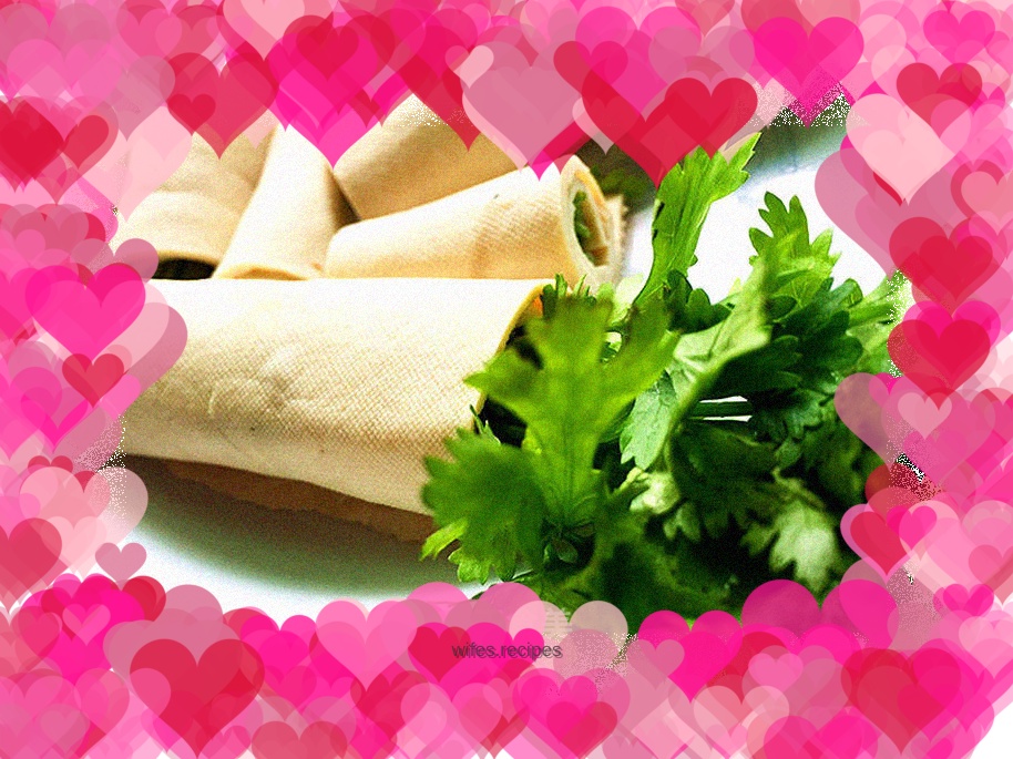 Cilantro Tofu Skin Roll