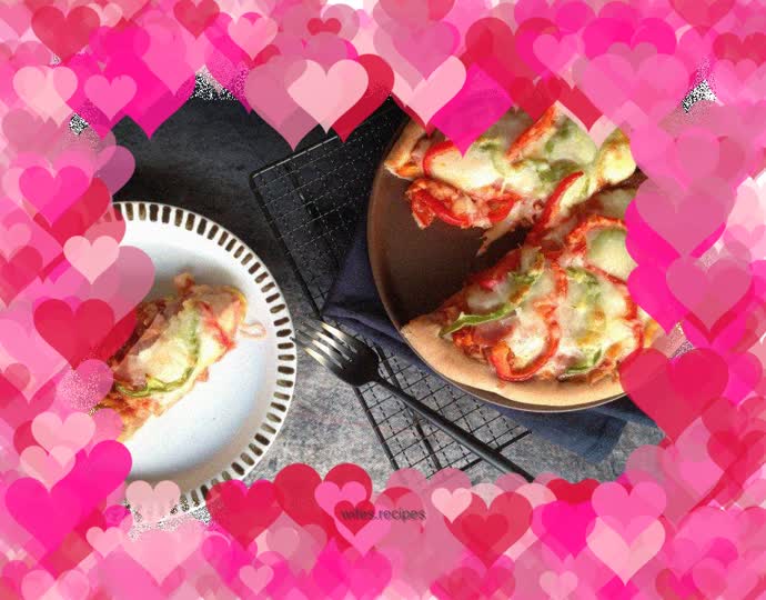 Ham and Green Pepper Pizza